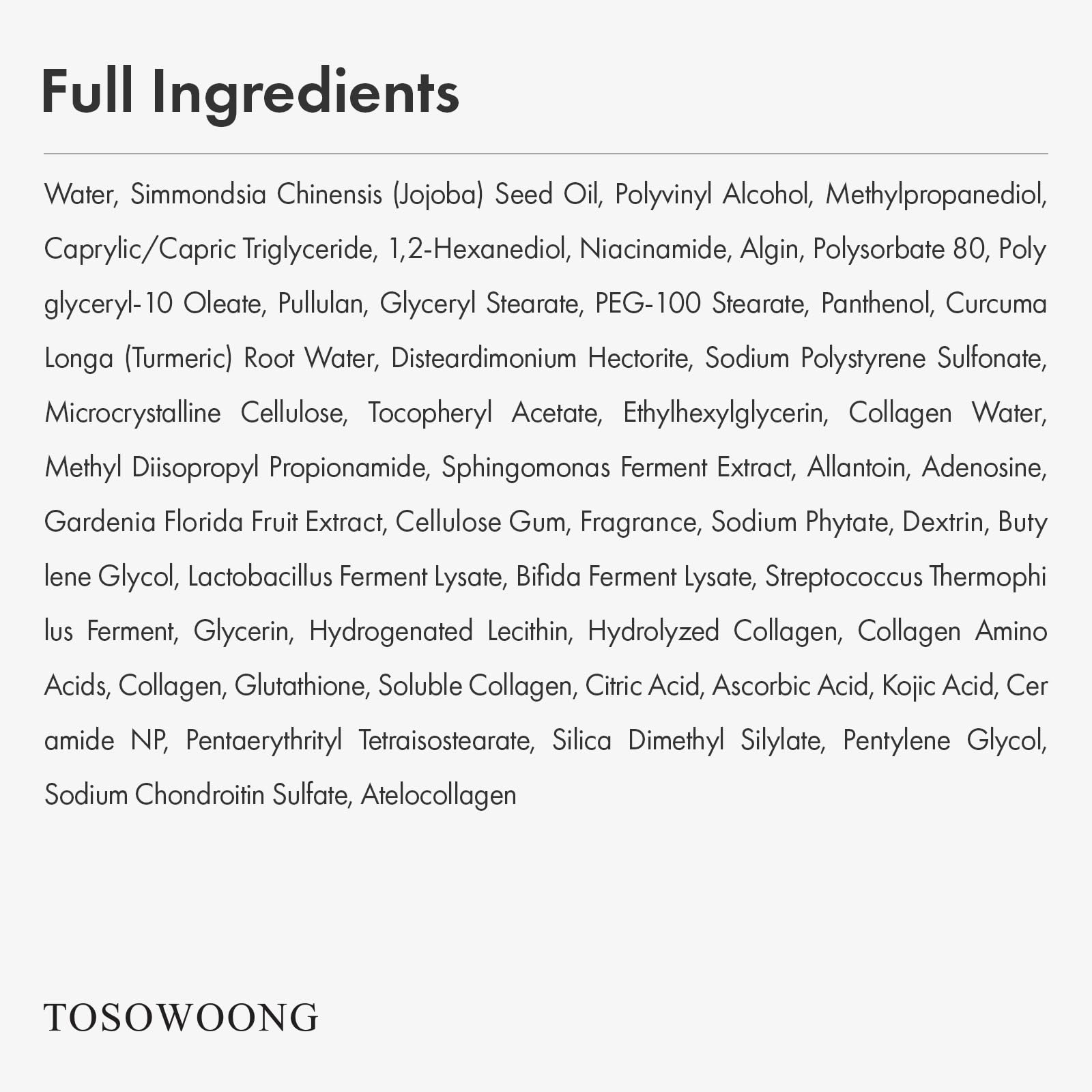 TOSOWOONG Real Kwas Kojowy Kurkuma, Maska Peel-Off na Równy Koloryt | Witaminą C, Glutation, Przebarwienia, Elastyczność, Nawilżenie, Glass Skin, Każdy Rodzaj Cery, K-Beauty, 50 ml
