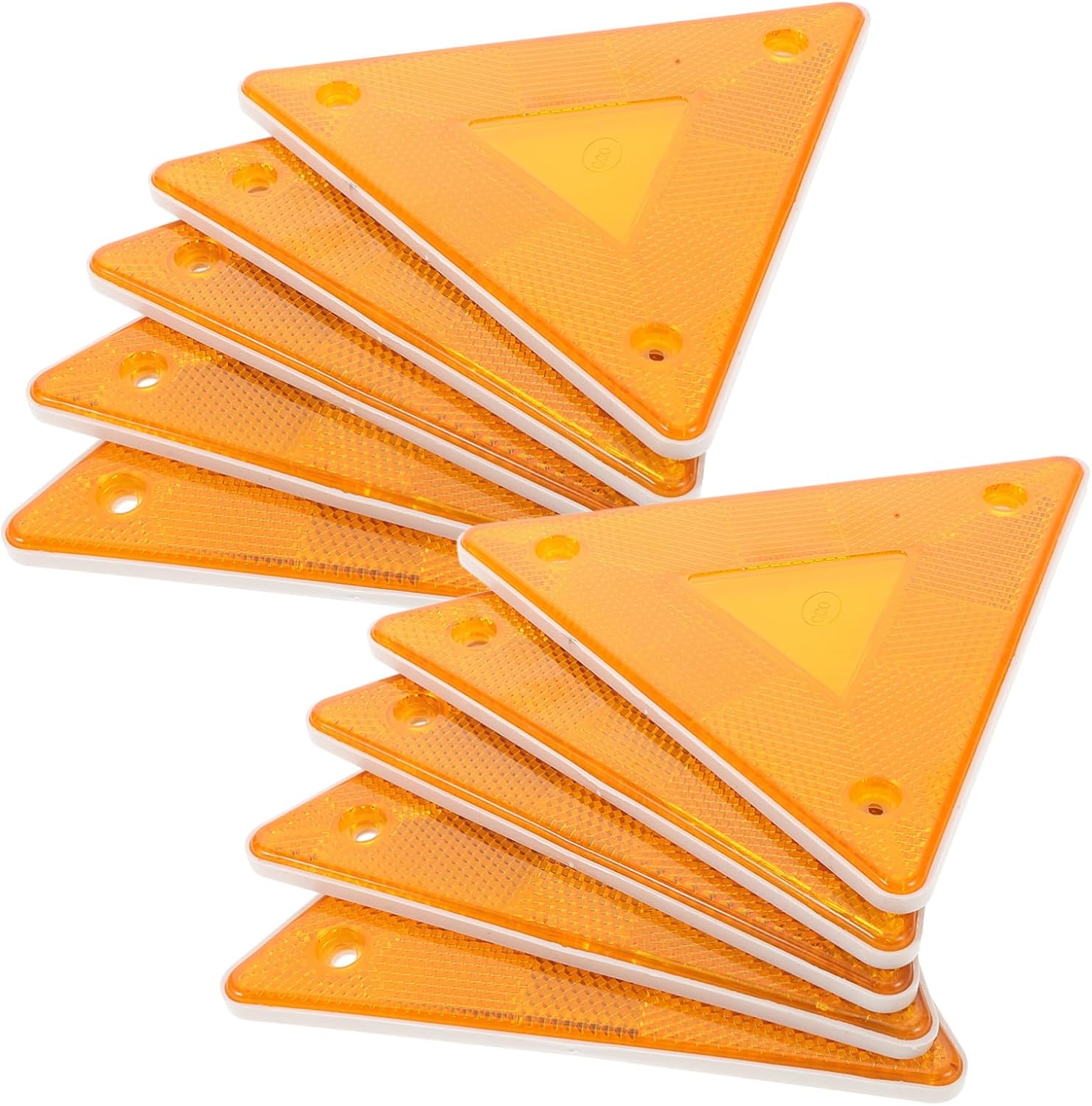 10pcs Reflective Emergency Triangle Reflectors for Roadside Safety Design for Cars Trucks and Rvs Lightweight and Compact for