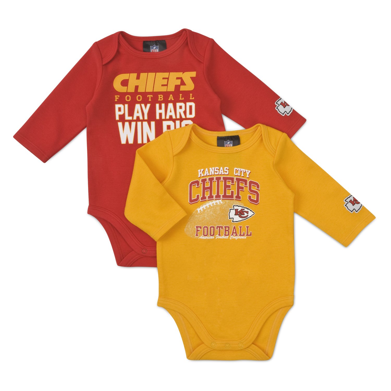 NFL Kansas City Chiefs Boy's Long Sleeve Bodysuit