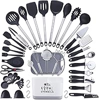 Vista 1 de Kithcen Utensil set 46 Cooking Utensils Nylon and Stainless Steel Utensils Kitchen Tool Set,Baking Set Kitchen Set Spatula Set Kitchen Gadgets