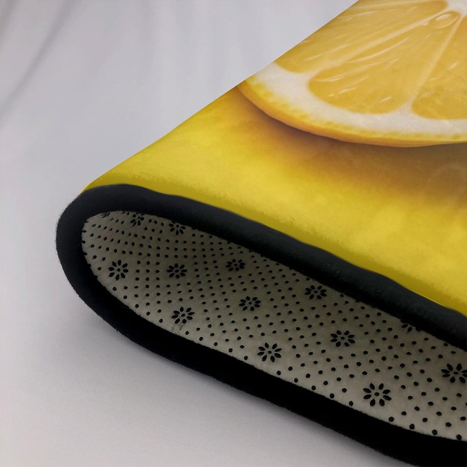 KIROJA Yellow Lemon Area Carpet,Soft Rug Mat Cozy Short Pile Bath Carpet for Living Room,Bedroom,Office Decor Carpet