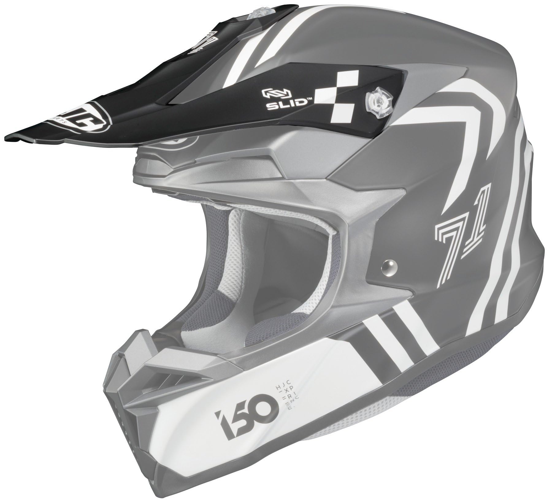 HJC i50 Hex Helmet Visor/Peak Gray