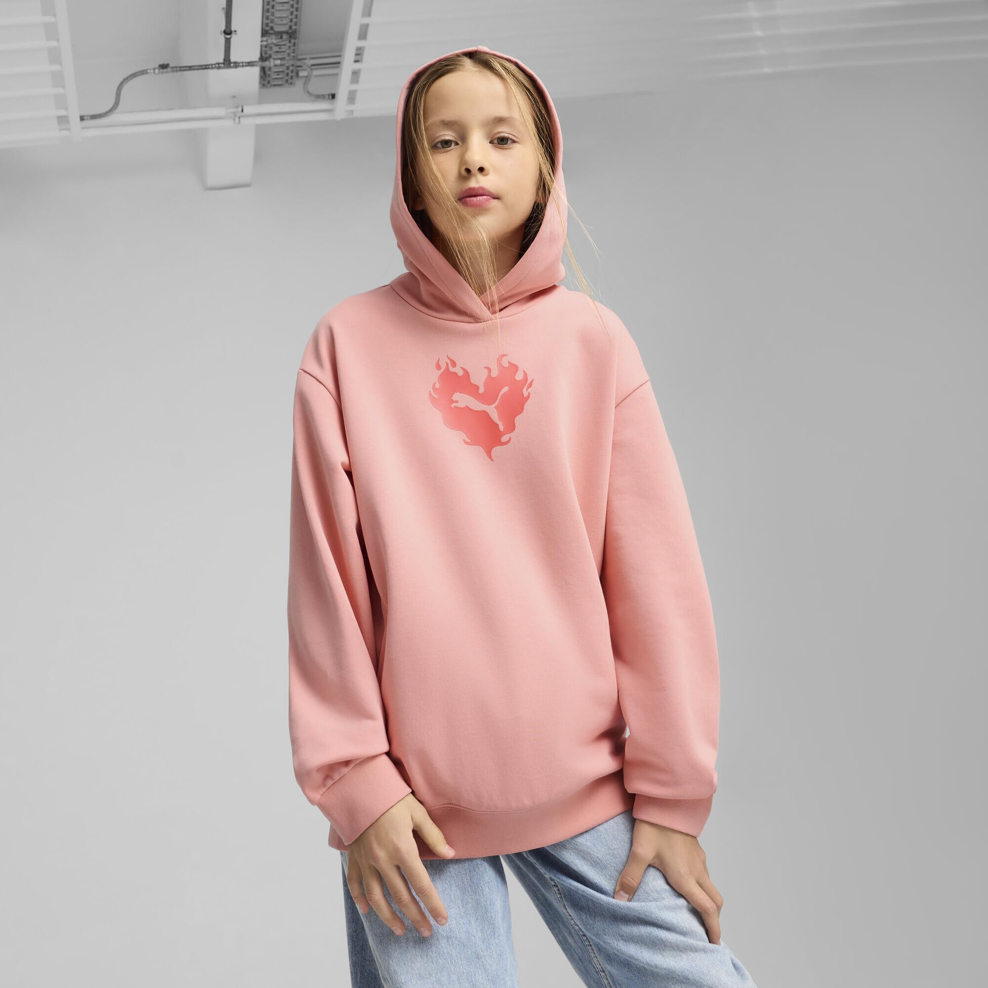 Puma Flaming Love Hoodie TR G Felpe con Cappuccio Niñas (Pack de 1)