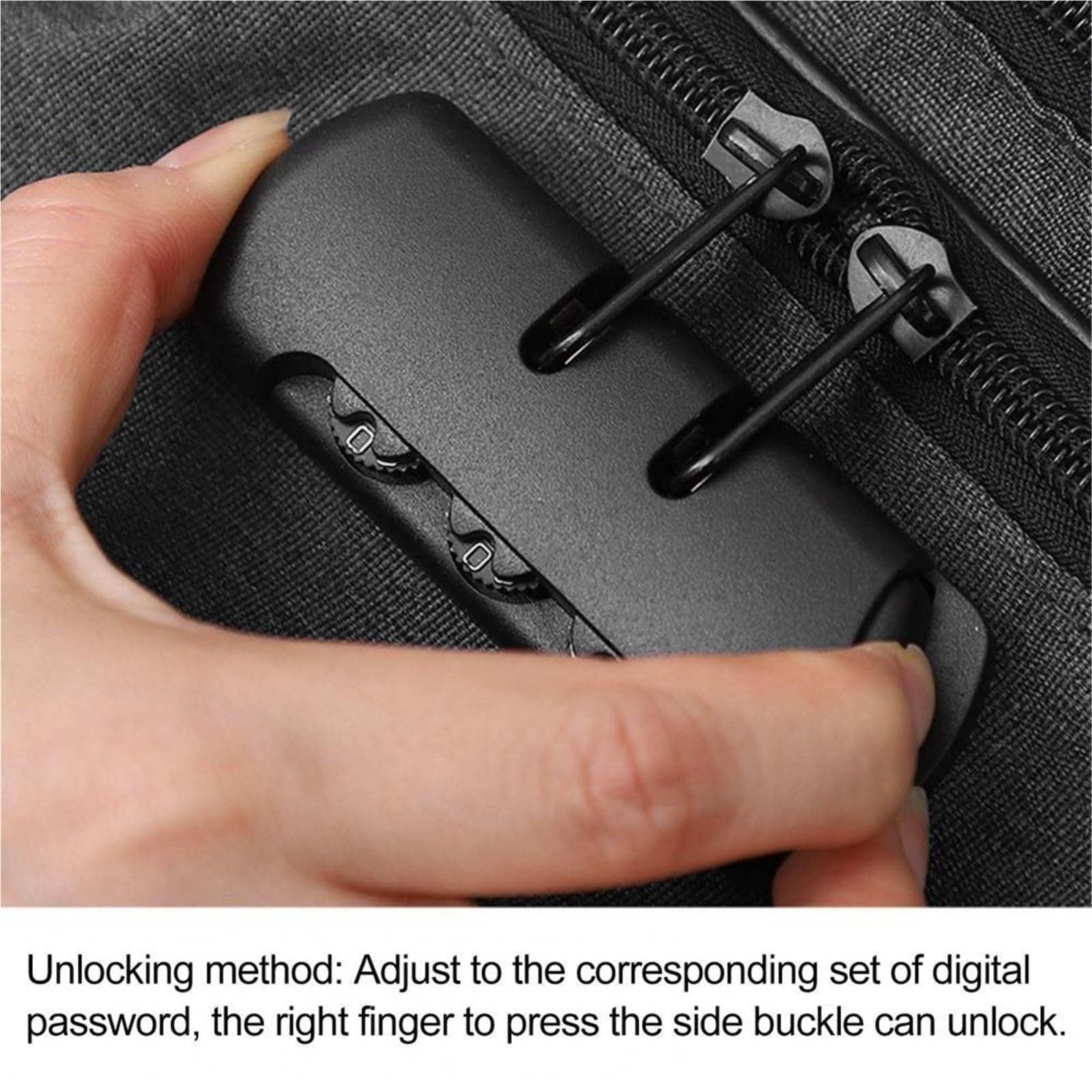 Borsa for documenti impermeabile for organizer di file con custodia for a 3 strati blocco password for viaggi a casa for certificati Per Domestico(Grey)