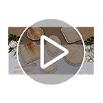 Waipur Platos Hoja de Palma Orgánicos – 25 Platos Desechables Cuadrados 25x25 cm - Vajilla Ecológica de Lujo, Estable, Natural y Biodegradable - Platos de Fiesta – Platos de Boda