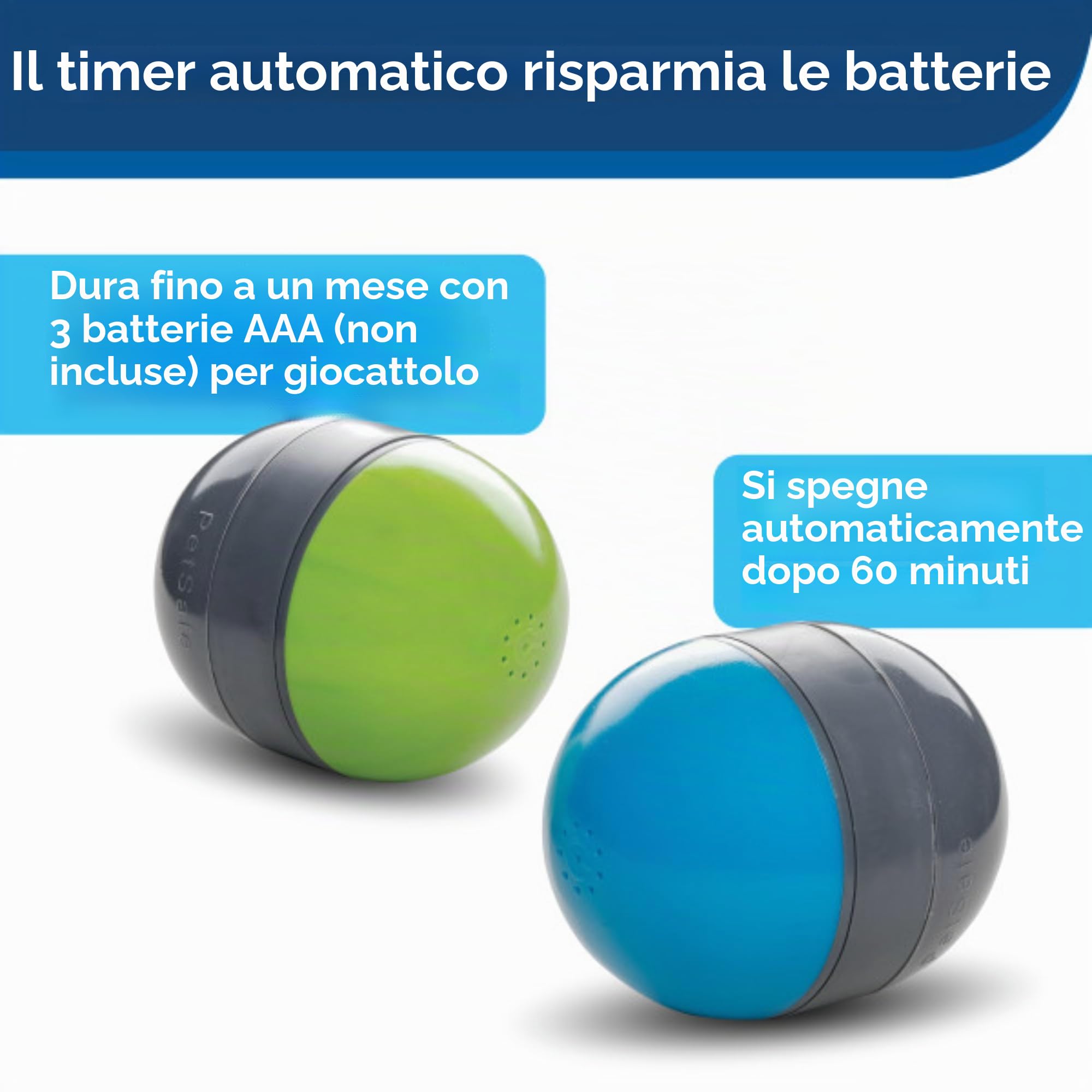 PetSafe Ricochet, Giocattoli Elettronici per Cani, Gioco Interattivo Sonoro per Animali Domestici, Giocattoli Intelligenti, Stimola L'Esercizio Fisico