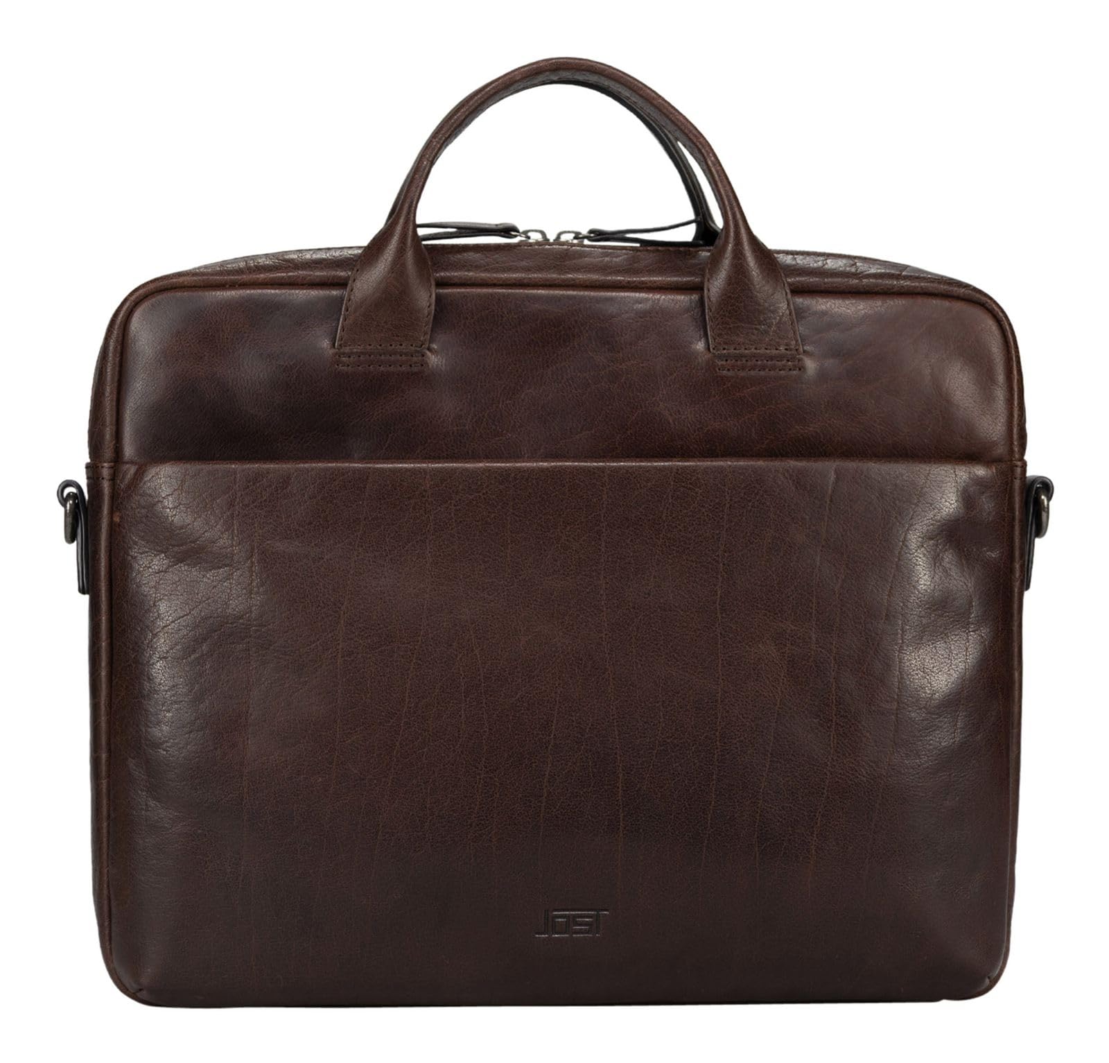 Jost laptop bag borsa da ufficio con scomparto per laptop Glasgow Business Bag 1C Brown marrone scuro