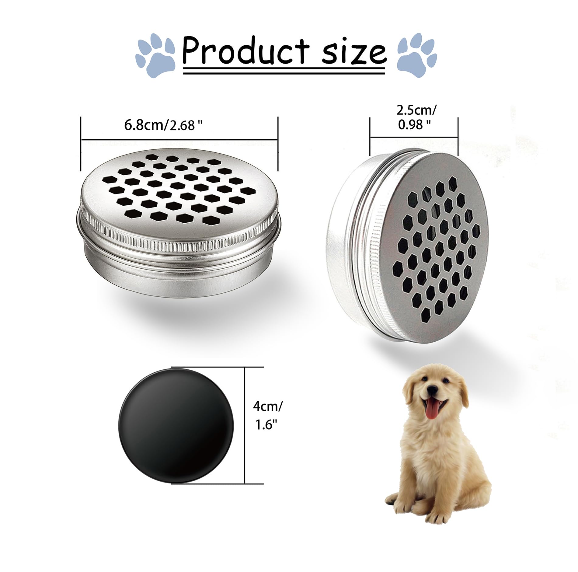 Dog Scent Work Tins Training Kit Nose Work Containers Magnetic Dots Scent Work for Dogs Training Smell Aluminum Cans (6 tins+4 Scent Work kit) - image 7