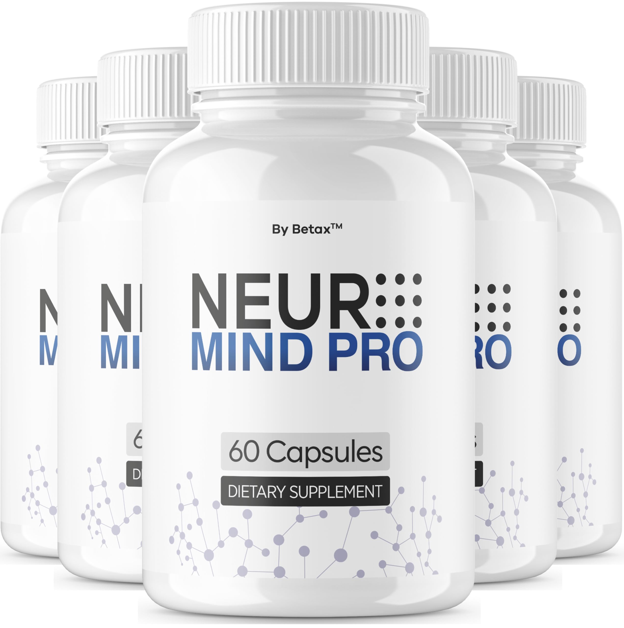 Photo 1 of (5 Pack) Neuro Mind Pro - Official NeuroMind Pro Capsules Advanced Formula with All Natural Ingredients, NeuroMindPro Original Brain Health Pills Support for Wellness, 300 Capsules for 5 Months