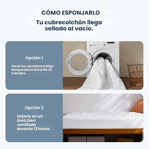Miniatura 9 de Bedsure Protector de colchón Twin XL - Cubrecolchón suave para elementos esenciales de dormitorio universitario, protector de cama acolchado