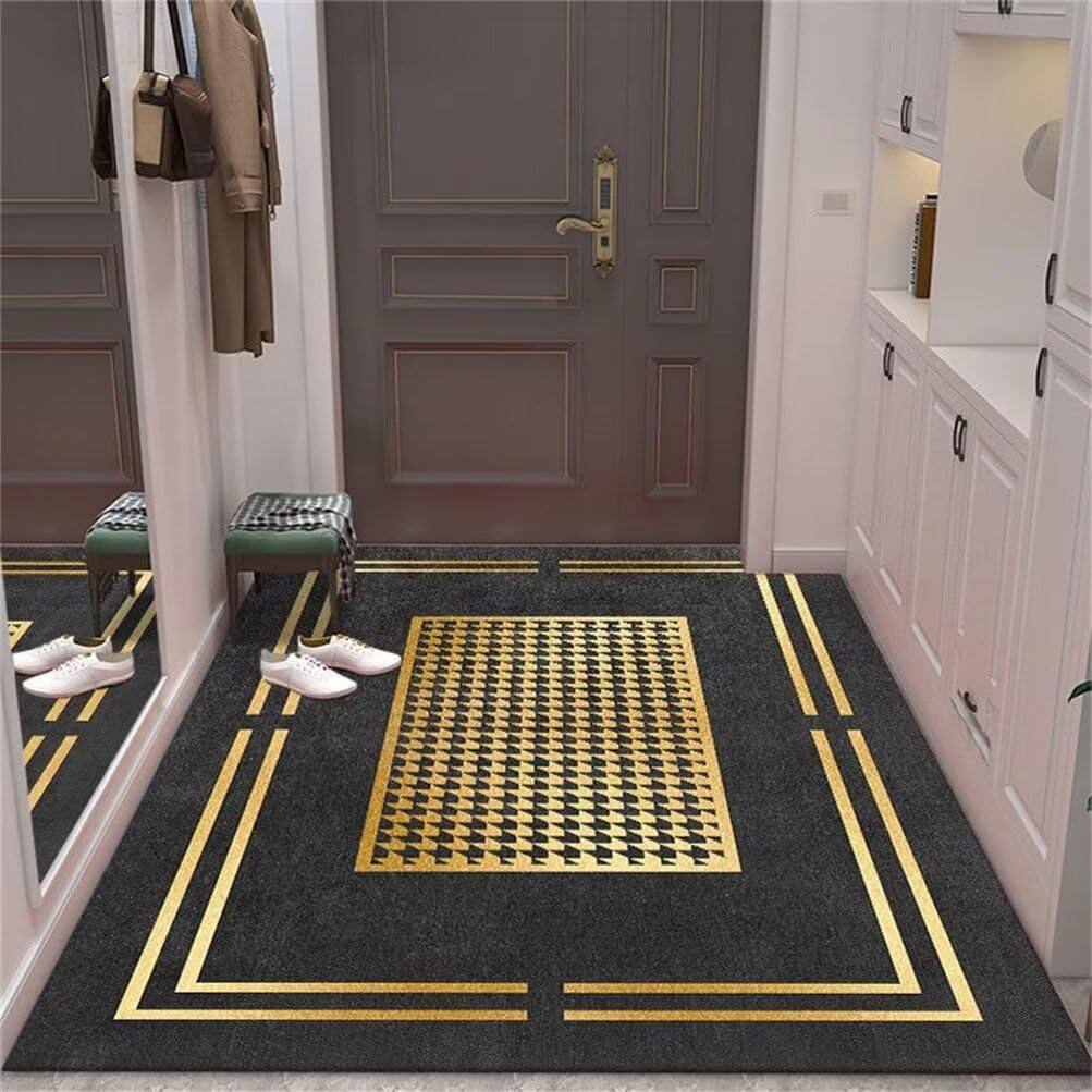 Tapis de couloir durable antidérapant 100x160 pour salon géométrique