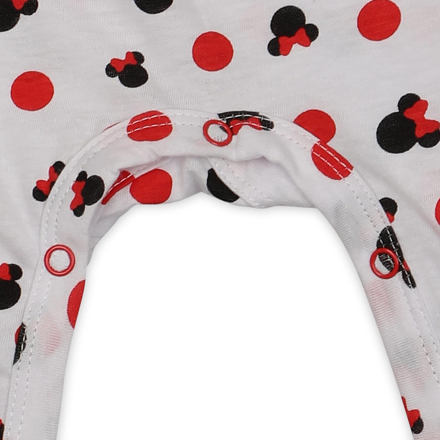 Disney Minnie Mouse Girls 2 Pack Long Sleeve Bodysuit Coverall for Newborn and Infant - Image 7