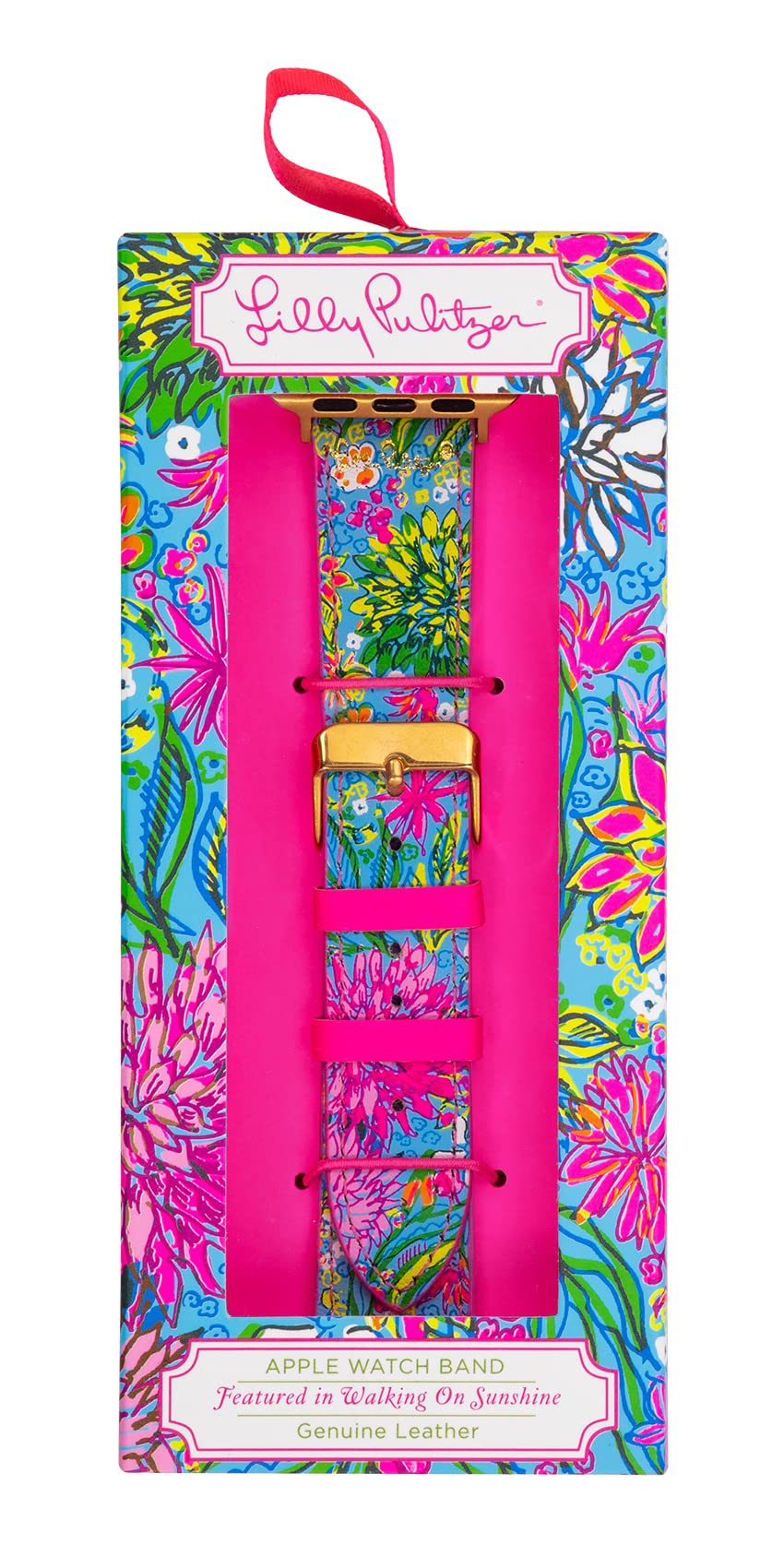 Lilly Pulitzer Geniune Leather Watch Band Sized To Fit 38mm
