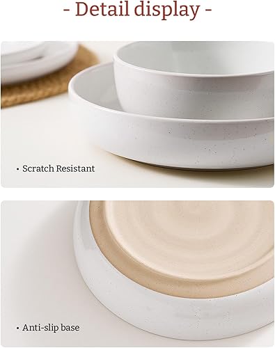 Miniatura 7 de famiware Milkyway - Juego de 4 cuencos para pasta, 33 onzas, cuencos para ensalada, perfectos para tu amigo para inauguración de la casa, Acción de