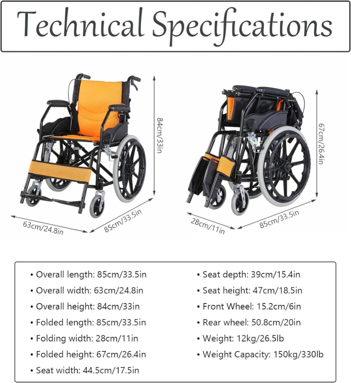 Silla de ruedas de transporte con asiento, con respaldo suave reversible y reposapiés, silla de ruedas portátil ligera con freno de mano, silla de transporte plegable para adultos y personas mayores