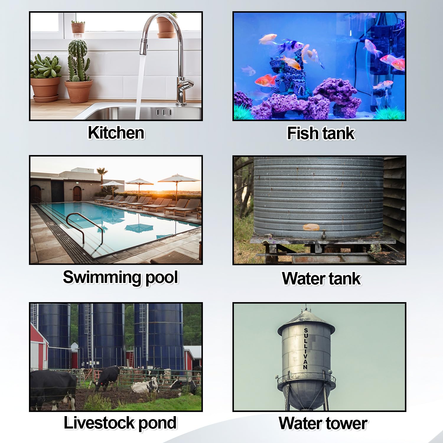 Kit de 4 Válvulas de Flotador Agua, Válvula Flotador Control Automático Nivel Agua Acero Inoxidable 1/2" a 3/4'' para Acuario Piscina Pecera Abrevadero para Ganado Destilador