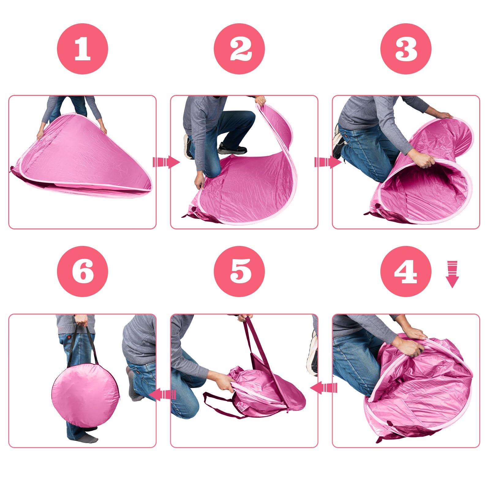 Lettiera Pieghevole Per Gatti - Impermeabile, 45x35x12.5cm, Tessuto Oxford 600D - Foto 8