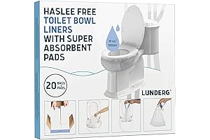 Lunderg Toilet Bowl Liners - Travel Toilet Bags Disposable