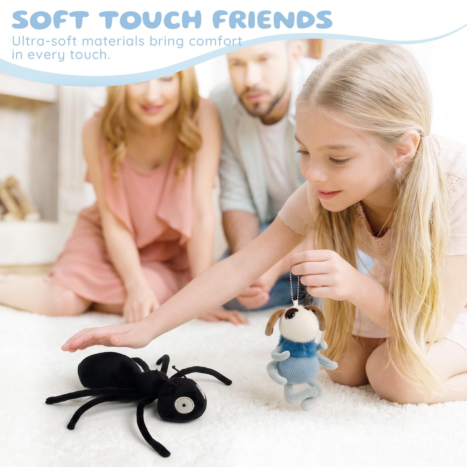 Lilizzhoumax Peluche Escarabajo Ares – Muñeco De 23 Cm En Negro, Suave Y Realista, Regalo Para Amigos Y Niños