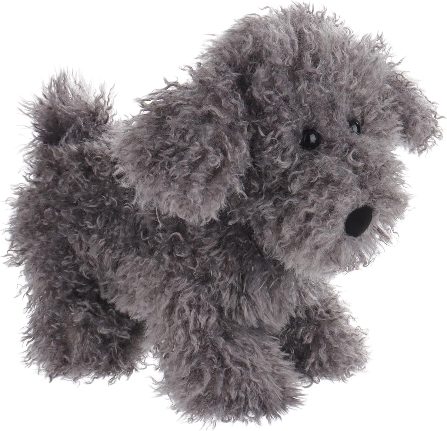 Apricot Lamb Toys Plush Dark Grey Poodle Dog Puppy Stuffed Animal Soft Cuddly Perfect for Child