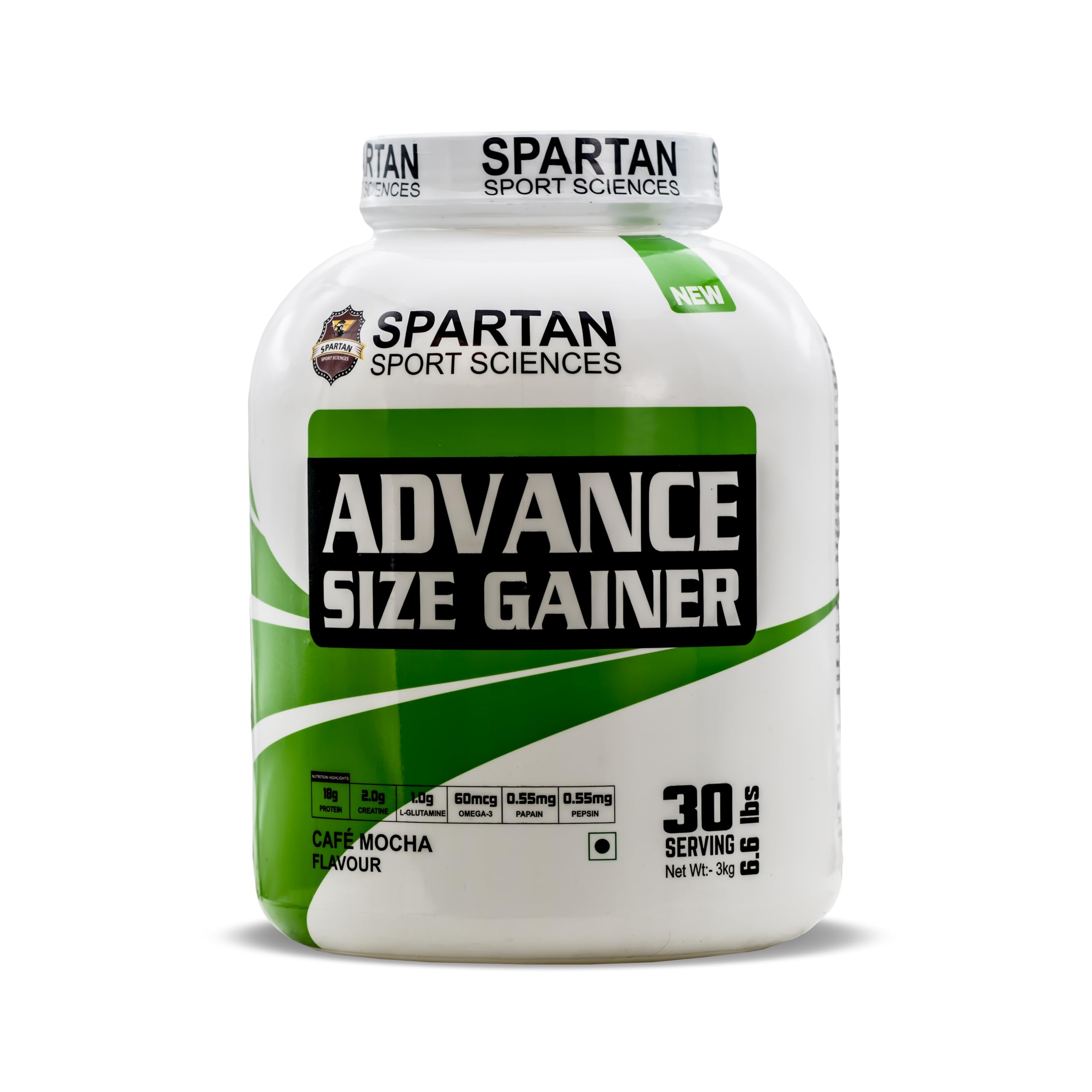 Spartan Sport Sciences Advance size Gainer | Muscle Mass Weight Gainer Protein Supplement for Men and Women- | Cafe Mocha Flavour - 3Kg (B0D1N91T9G) Amazon Price History, Amazon Price Tracker