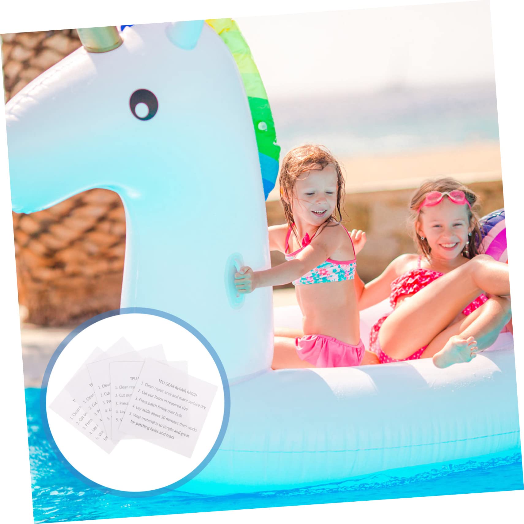 Gadpiparty 100stücke Tpu Reparaturflicken Für Aufblasbare Wasserdichte Selbstklebende Patch Für Zelt Schwimmring Luftmatratze Und Für Schnelle Reparaturen