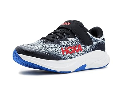 Hoka Kids Rincon 4 (Little Kid) Kids Shoes Black/Cobalt Blue