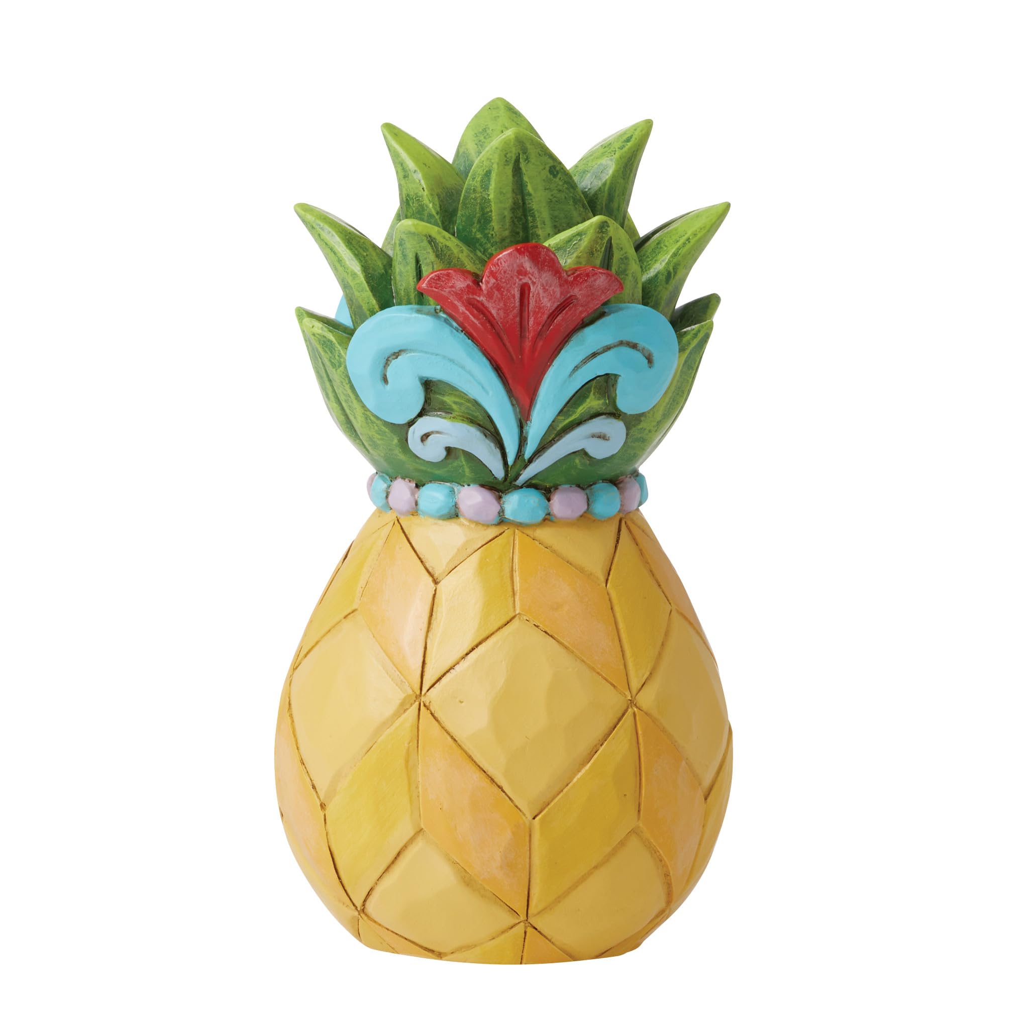 Enesco Jim Shore Heartwood Creek Pineapple Miniature Figurine, 4 Inch, Multicolor