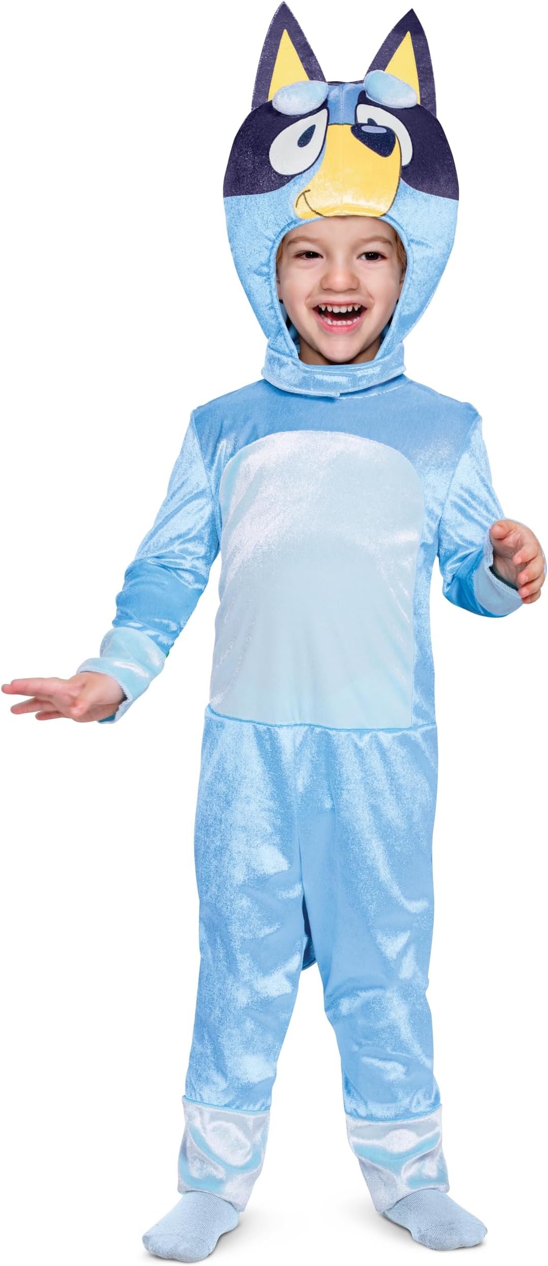 baby-boys Bluey Costume for Kids, Official Bluey Character Outfit With Jumpsuit and Mask, Toddler Size Costume (pack of 1)