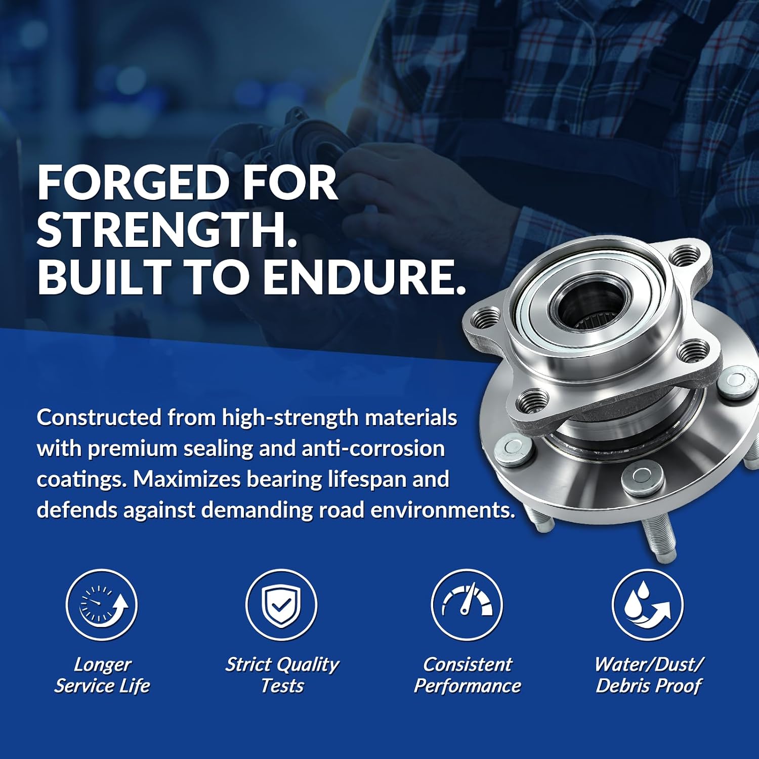 Maxfavor 513275 Front or Rear Wheel Hub Bearing for Ford Edge 2011-2014