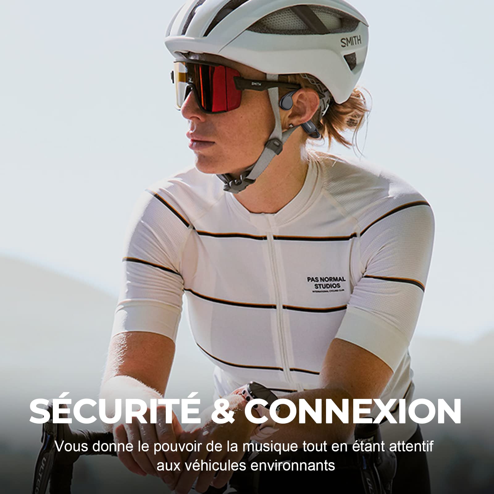 Casque Conduction Osseuse, Écouteur Natation À Bluetooth 5.4, mémoire 32 Go intégrée, Lecteur MP3 Étanche IPX8, 10 Heures de Jeu, Ecouteur Natation sans Fil, Casque Sport pour la Natation