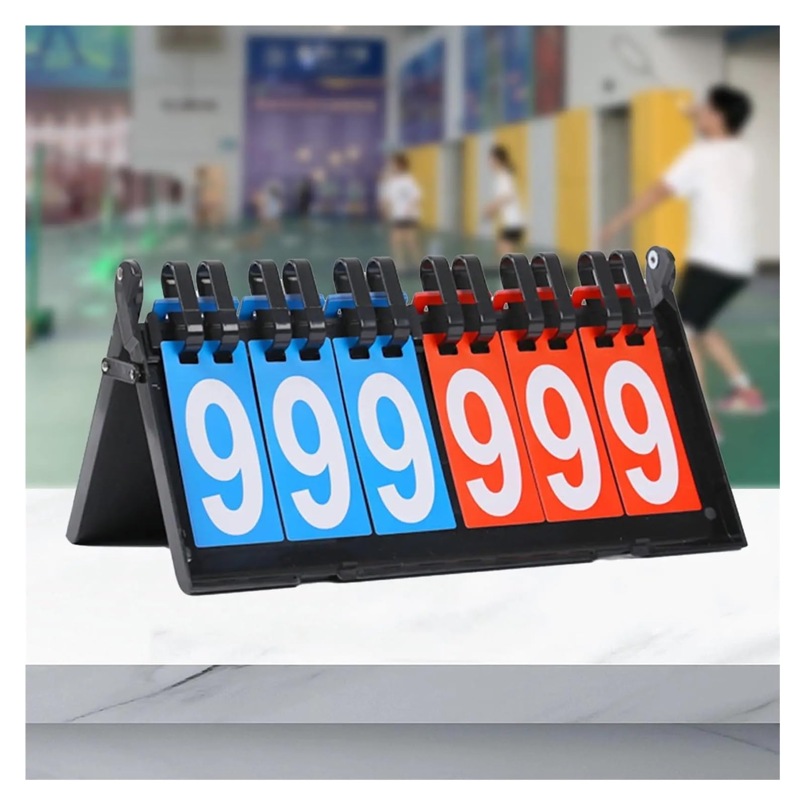Scorekeeper - Tabellone segnapunti da tavolo, resistente all'acqua, per calcio, pallavolo, pallacanestro, squadra di baseball