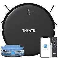 Robot Vacuum and Mop Combo, Slim 2-in-1 Vacuum Robotic with Strong Suction, Auto-Charging, Scheduling, Smart Robot Vacuum Cleaner Ideal for Pet Hair, Hard Floors & Low-Pile Carpets