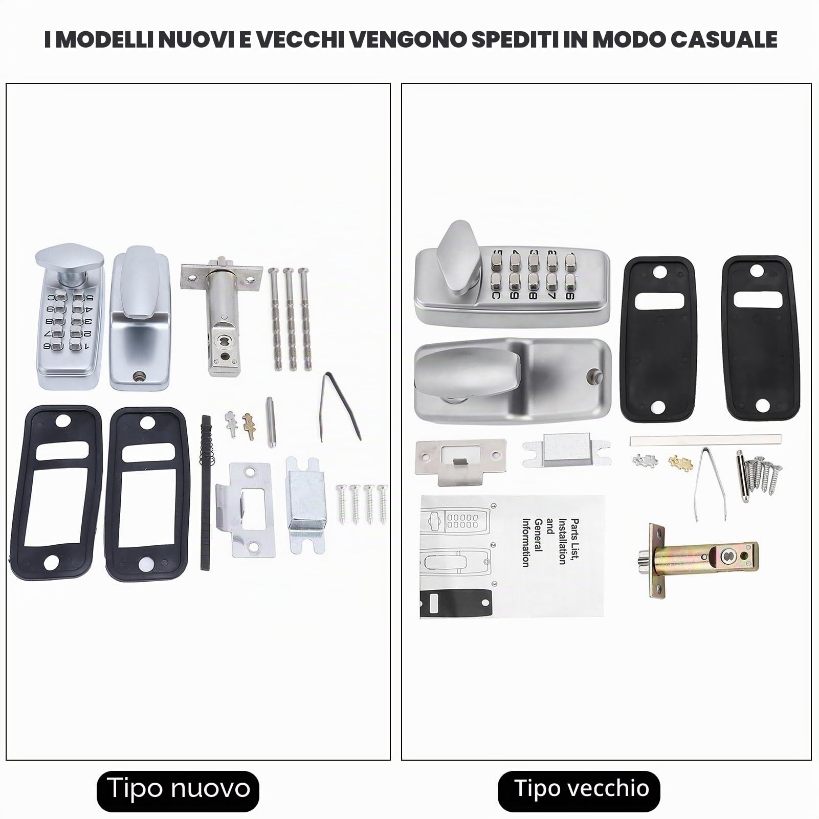 FTVOGUE 2-8 Meccanico Digital Code Lock Keyless Entry Door Lock Combinazione Password Sicurezza per Casa e Ufficio