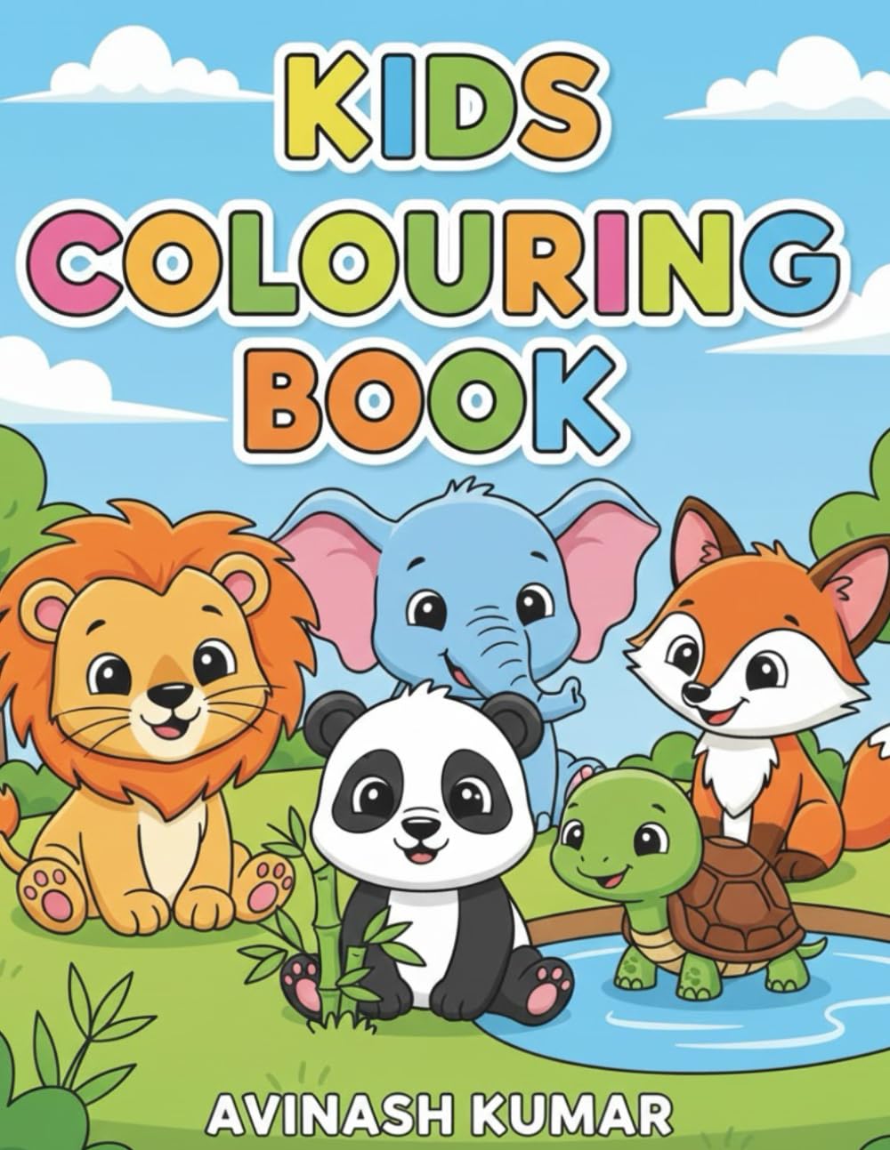 Animal Adventure: Kids Colouring Book