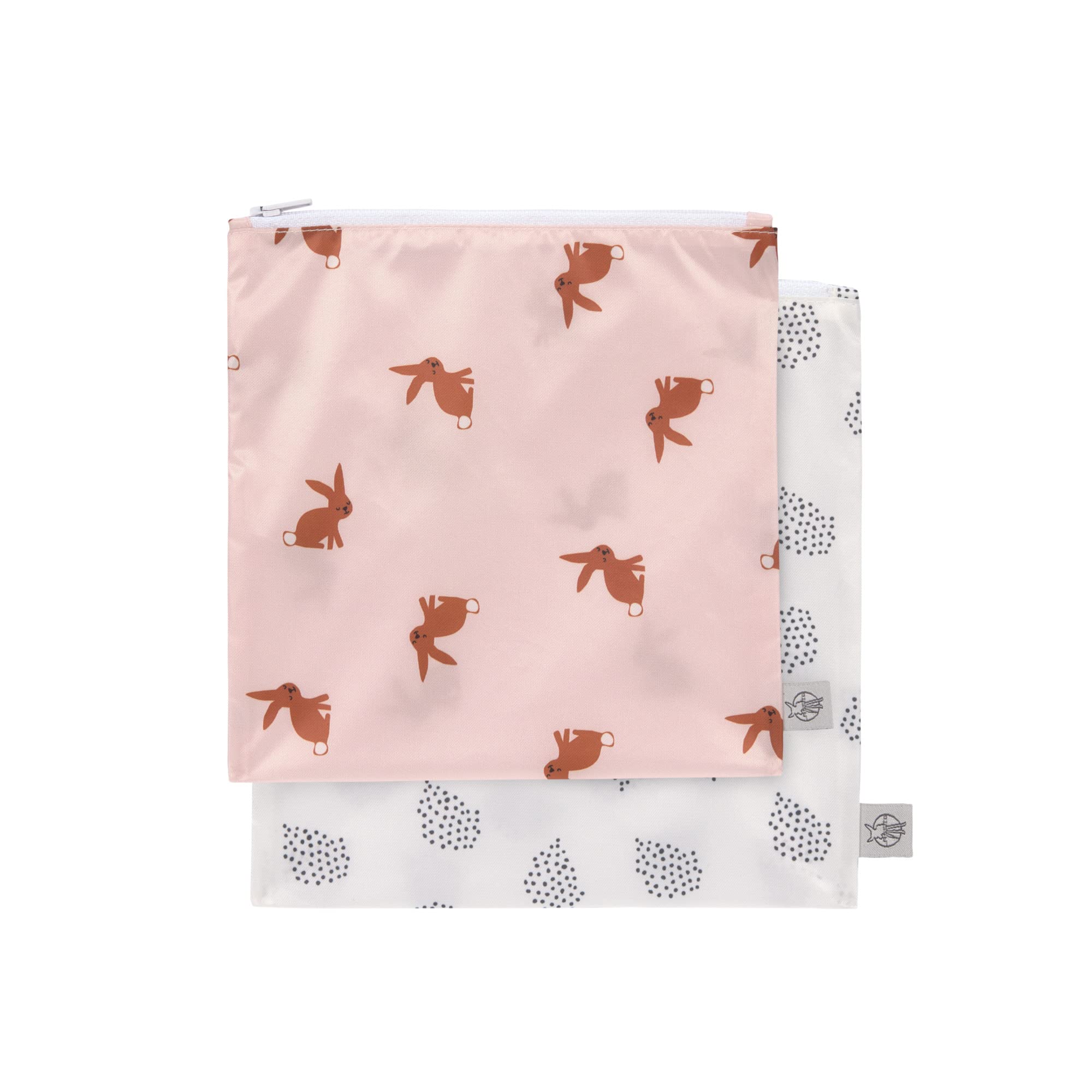 LÄSSIG Snack Bag Little Forest Rabbit 2 Pezzi Sacchetti Riutilizzabili
