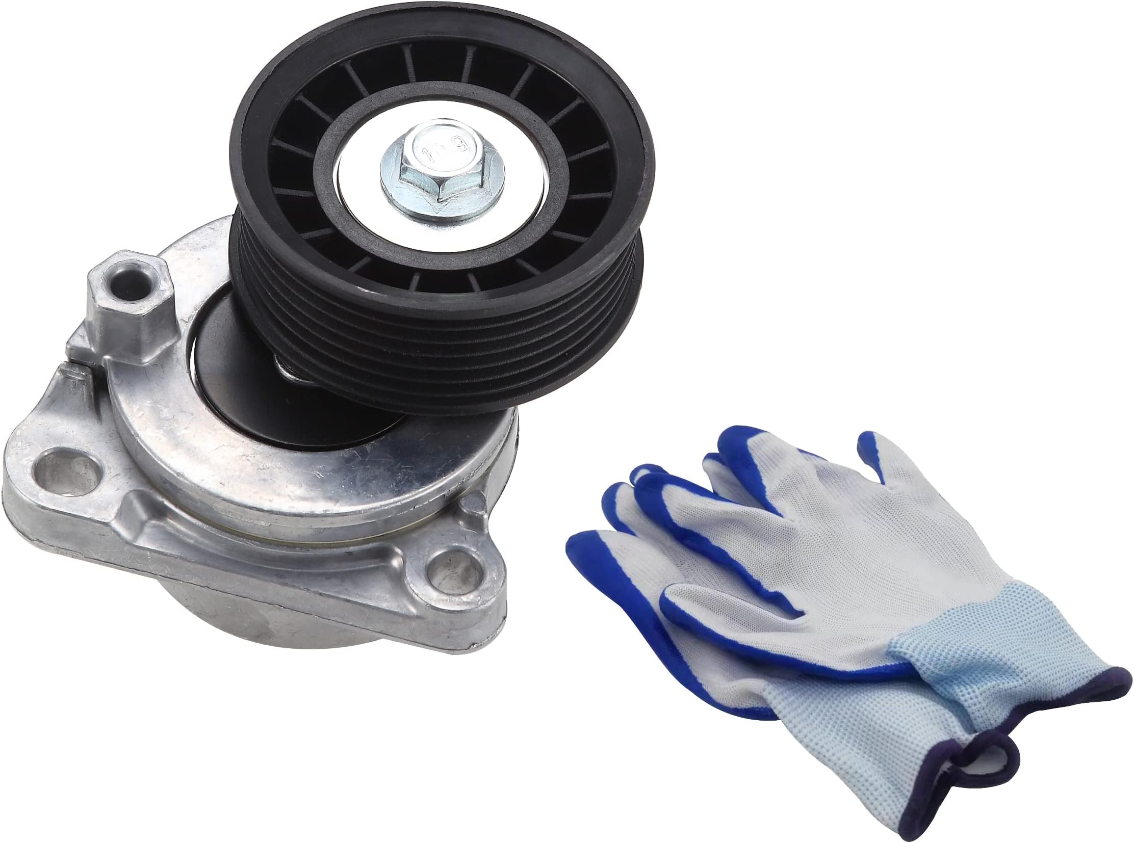 DUZFOREI 38452 Drive Belt Tensioner Pulley Assembly Replacement For Ford Escape Focus Fusion, Replacement For Mazda, Mercury, Replaces 89372 6E5Z6A228B, Belt Tensioners - Canada