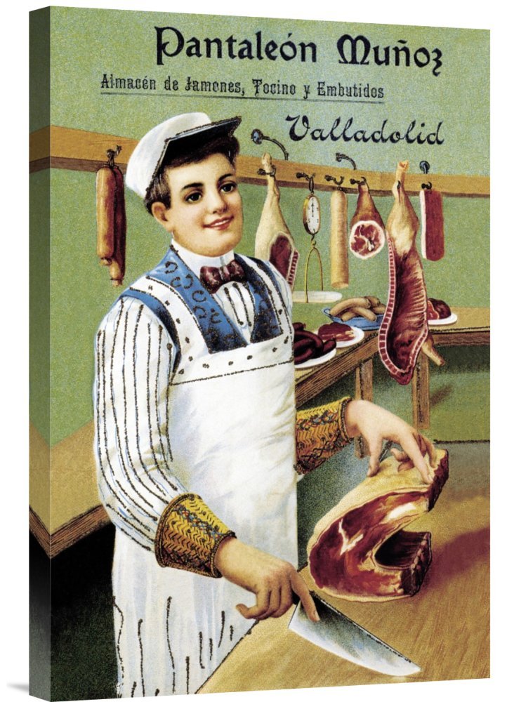Global Gallery Budget GCS-454891-1624-142 Advertisement Cooks: Pantaleon Munoz Gallery Wrap Giclee on Canvas Wall Art Print