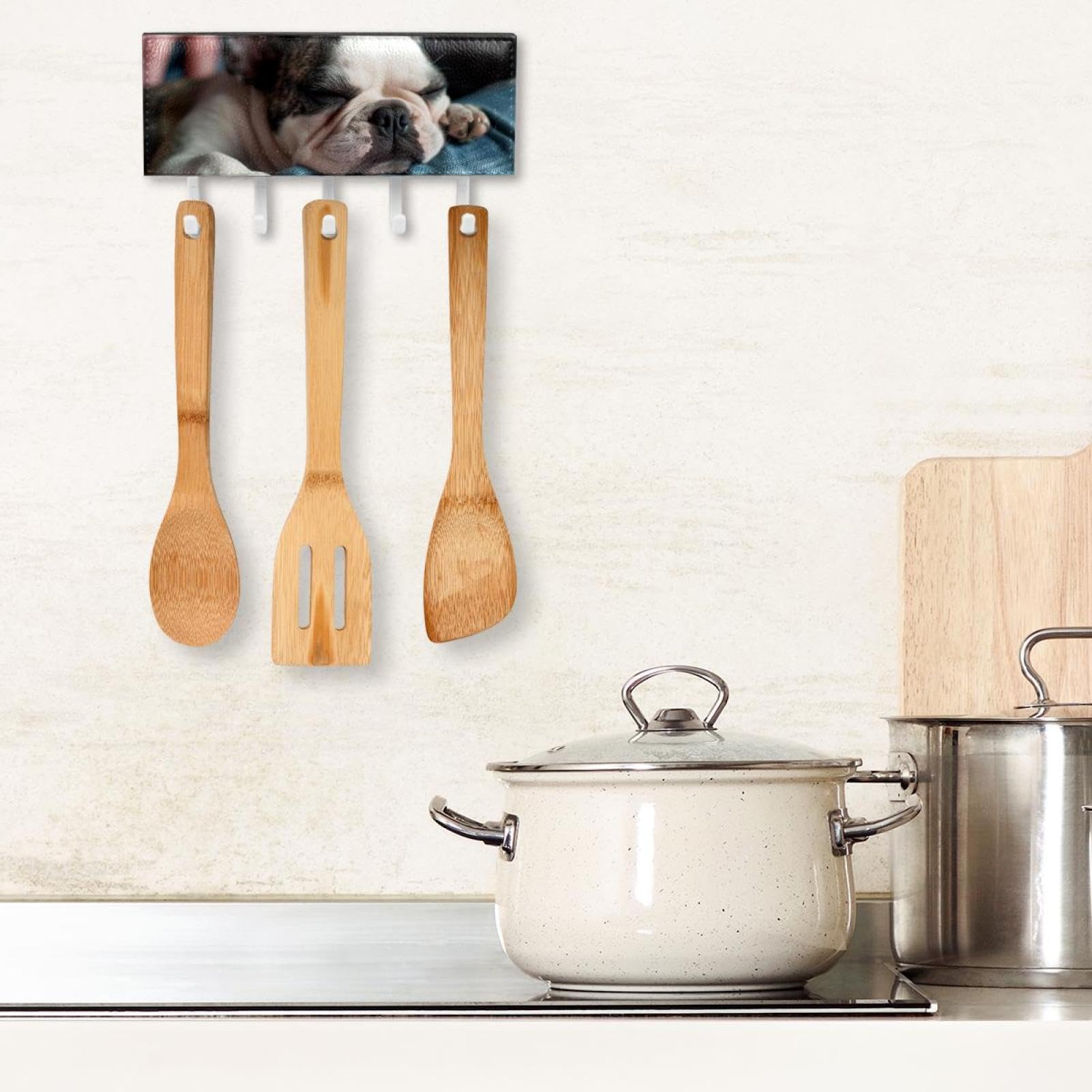 Amazon.co.jp: 壁掛けフック、壁用フックダメージなし,ブルドッグ犬の