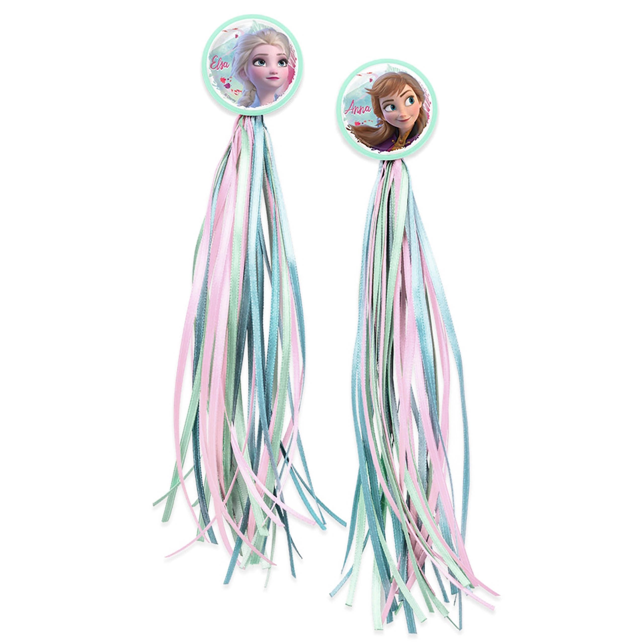 sarcia.eu Decorative fringed streamers for bicycle handlebars, scooters, set 2 pieces (Frozen) — image 1