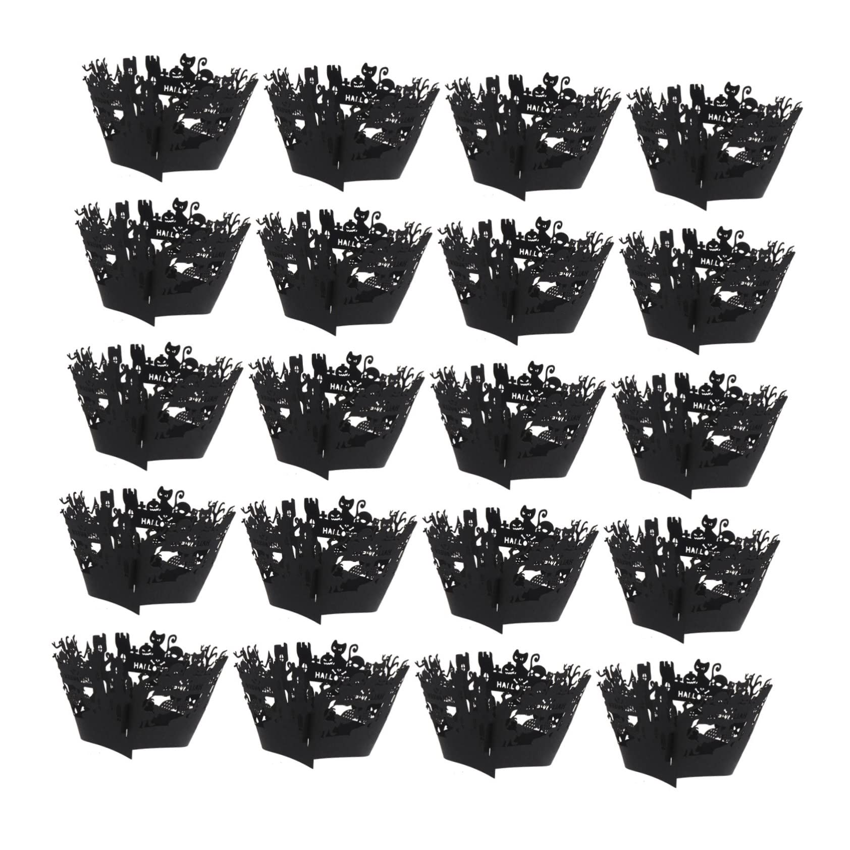 Gâteaux Halloween gothiques RLKHXBS 50pcs pour éviter les ratés de décor - 8