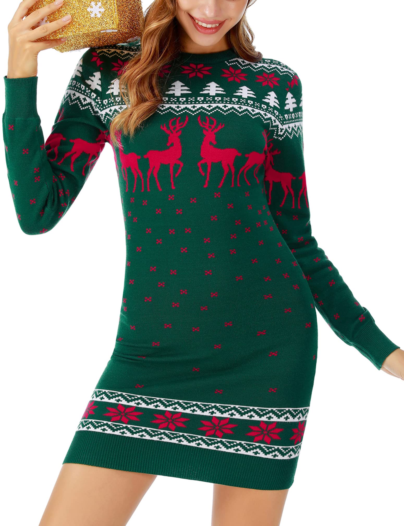Weihnachtspullover Damen, Damen Weihnachten Hoodie  Produktbild-Vorschau 7