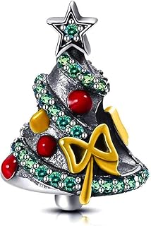 Swarovski Christmas Tree Special Edition 925 Sterling Silver Charm Bead for Pandora & Similar Charm Bracelets or Necklaces
