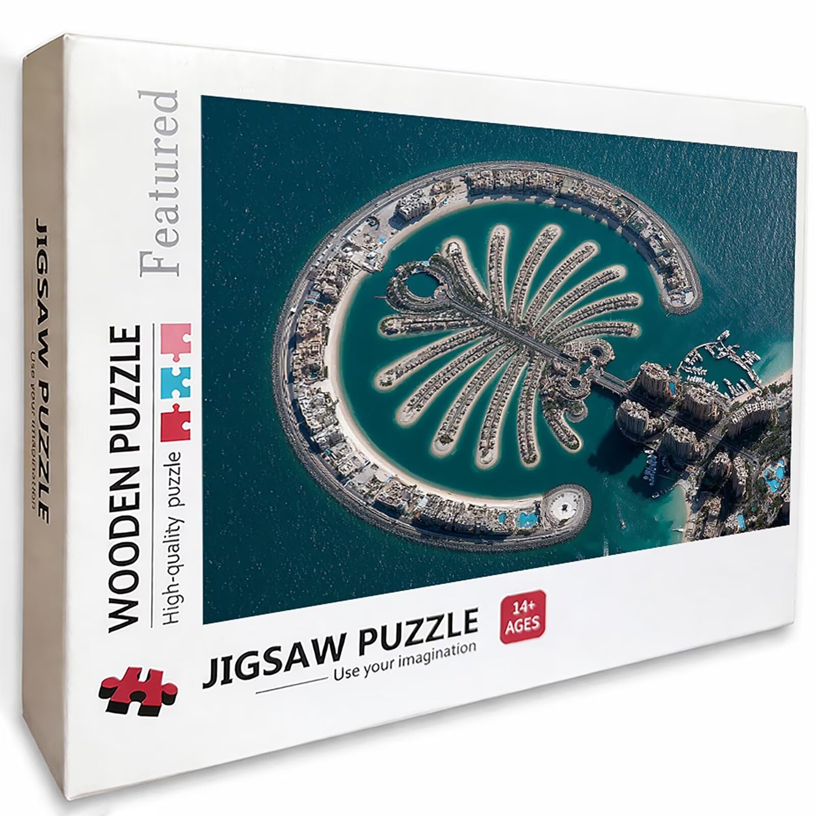 Ciudad Puzzle de 2000 Piezas para Adultos, Puzzle Madera con Caja 99x70cm, Rompecabezas Adultos de Alta Dificultad, DIY Juego de Rompecabezas, Pasatiempo Creativo, Decoraciones, (Vista Al Mar) I-2358
