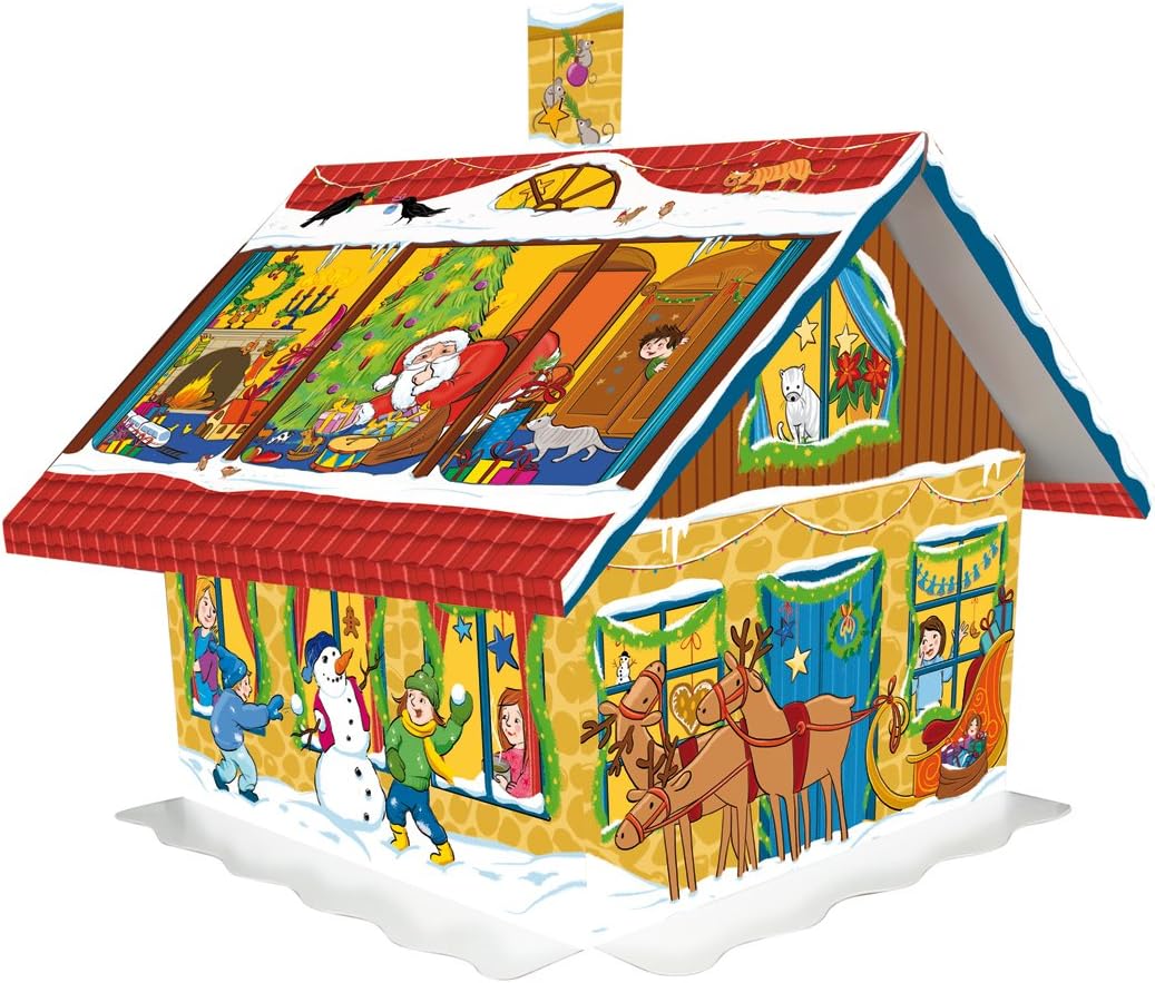 3D House German Chocolate Advent Calendar by Windel