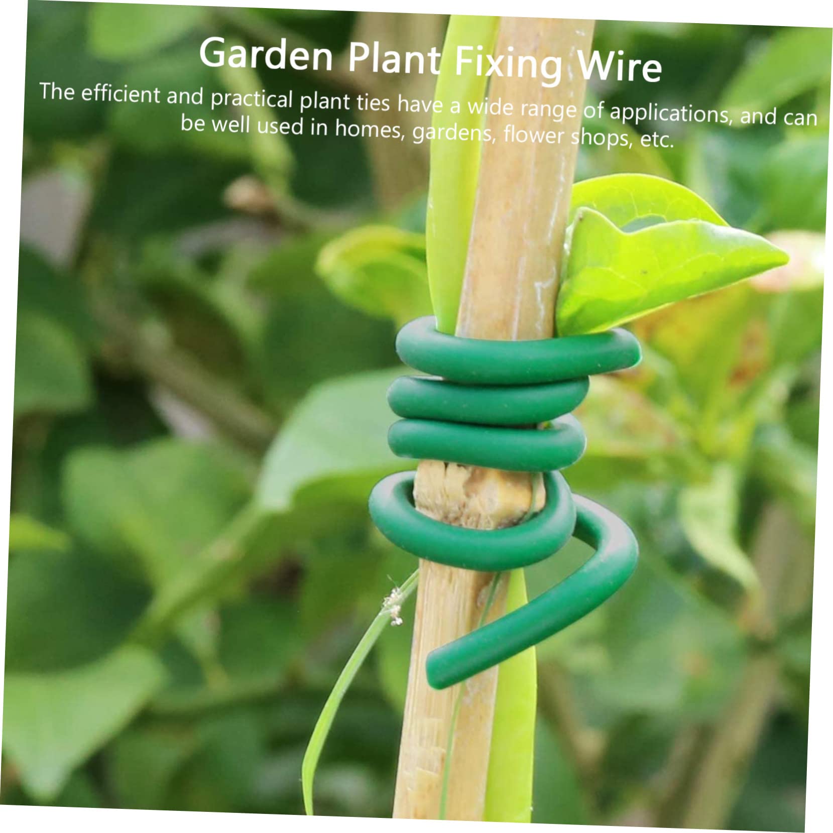 Filo da Giardino Riutilizzabile per Piante Rampicanti, Fissaggio di Rami e Viti, TPR Ferro, Verde, per Casa e Fioristi