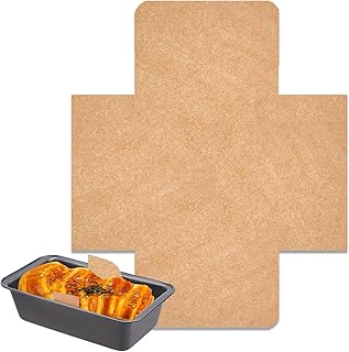100Pcs Loaf Pan Liners, Bread Pan Parchment Liners for Baking Toast Bread, Cakes, Banana Bread, Cookies, Brown,Ideal for Parchment Paper for Baking Loaf Pans