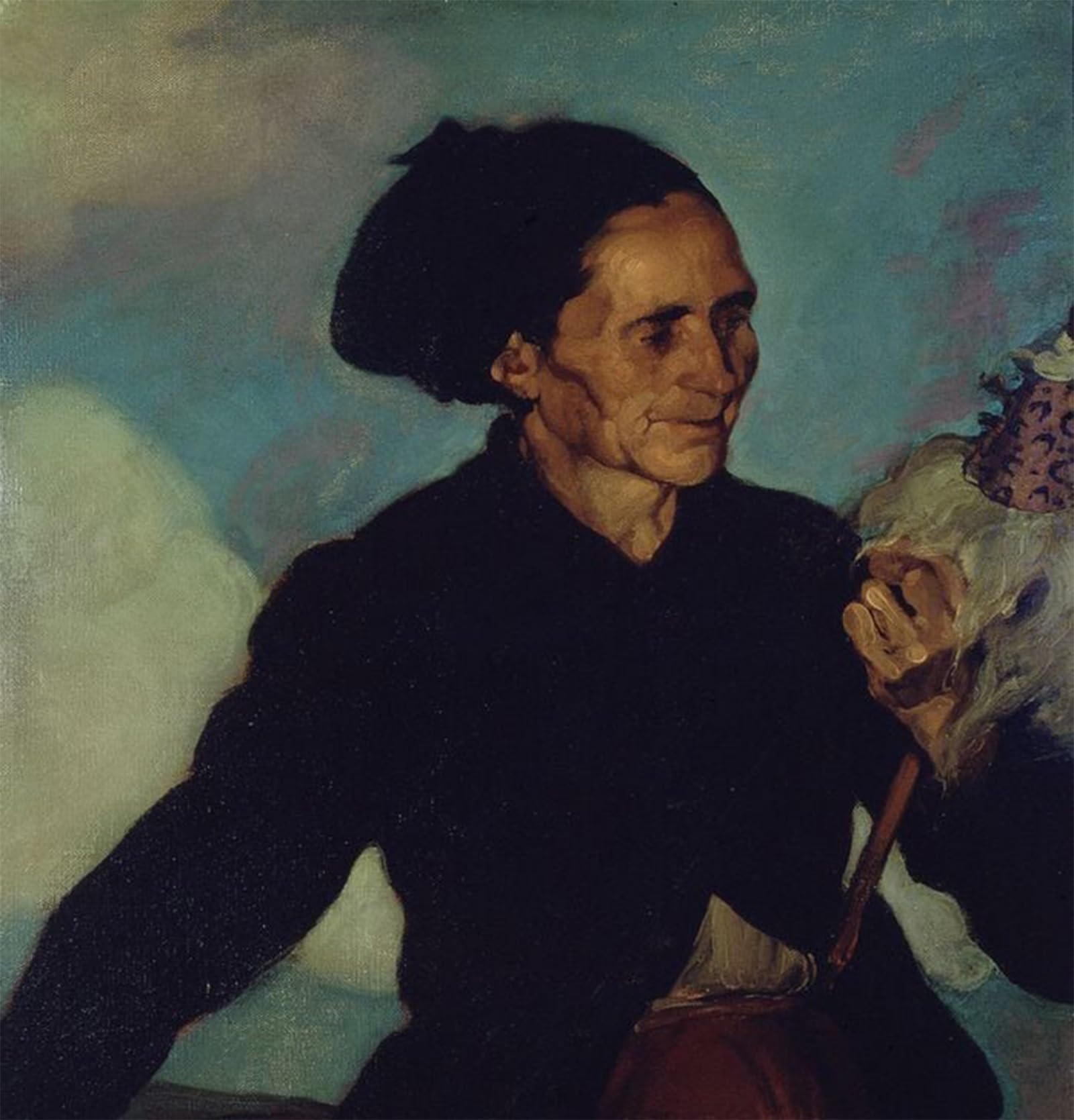 Póster de la mujer hilando de Ignacio Zuloaga, lienzo para decoración, 60x90cm 5