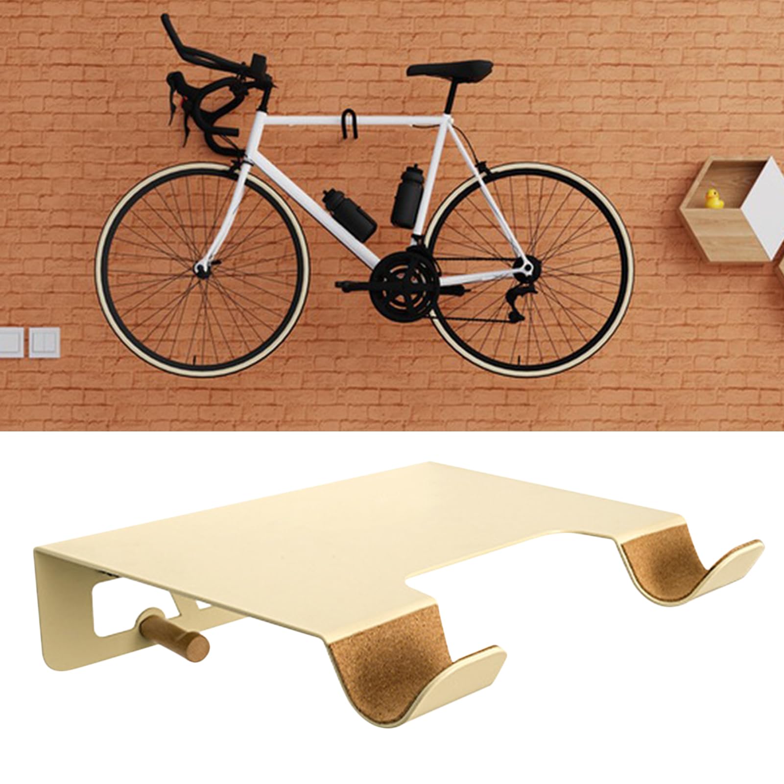 Supporto per bici da garage, gancio per bicicletta da parete | Supporto da parete per bicicletta pesante supporto da parete per garage - Supporto verticale salvaspazio, organizer per biciclette per