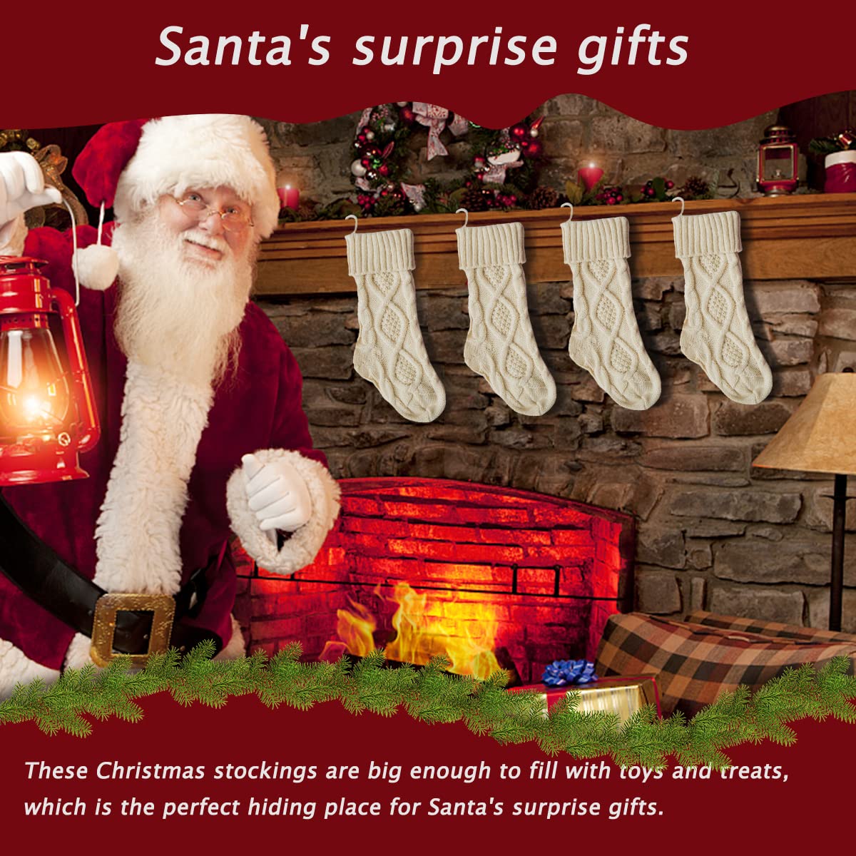 Chaussette De Noël Trcotée Tomtestar Avec Des étoles Norvégennes En